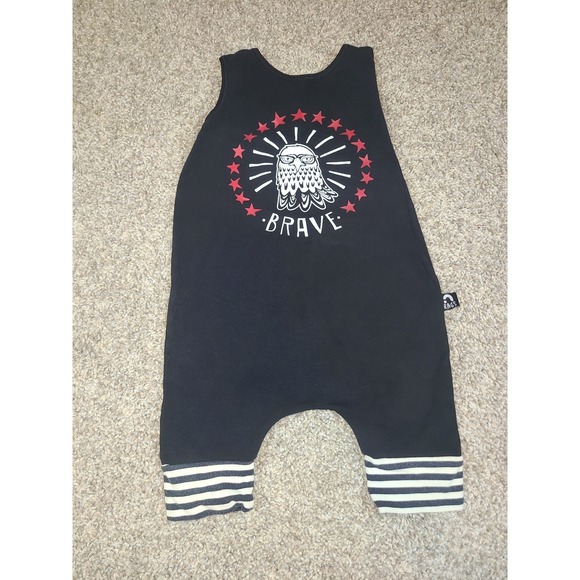 Rags to Raches Other - Rags to Raches toddler romper in black‎ featuring an eagle graphic size 18-24m